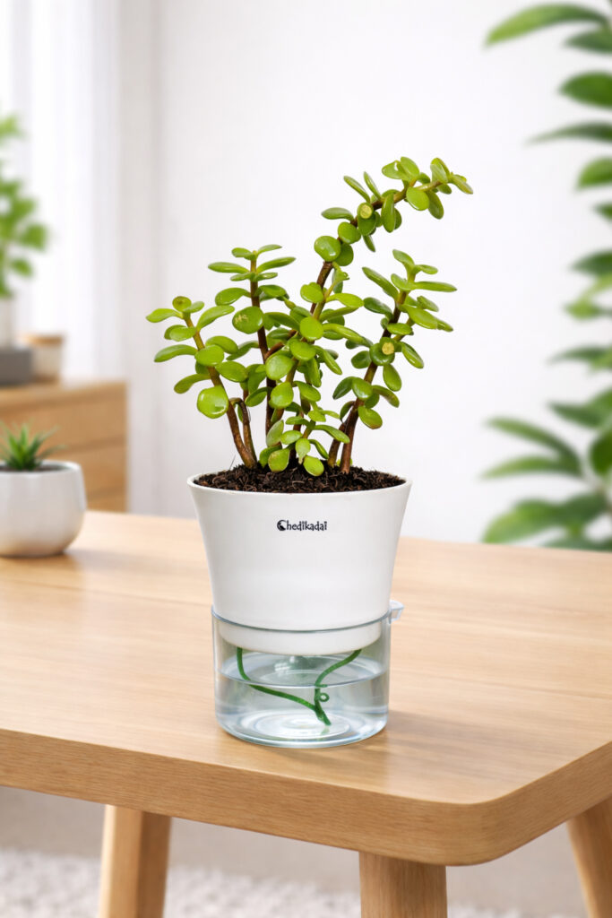 Jade + self watering