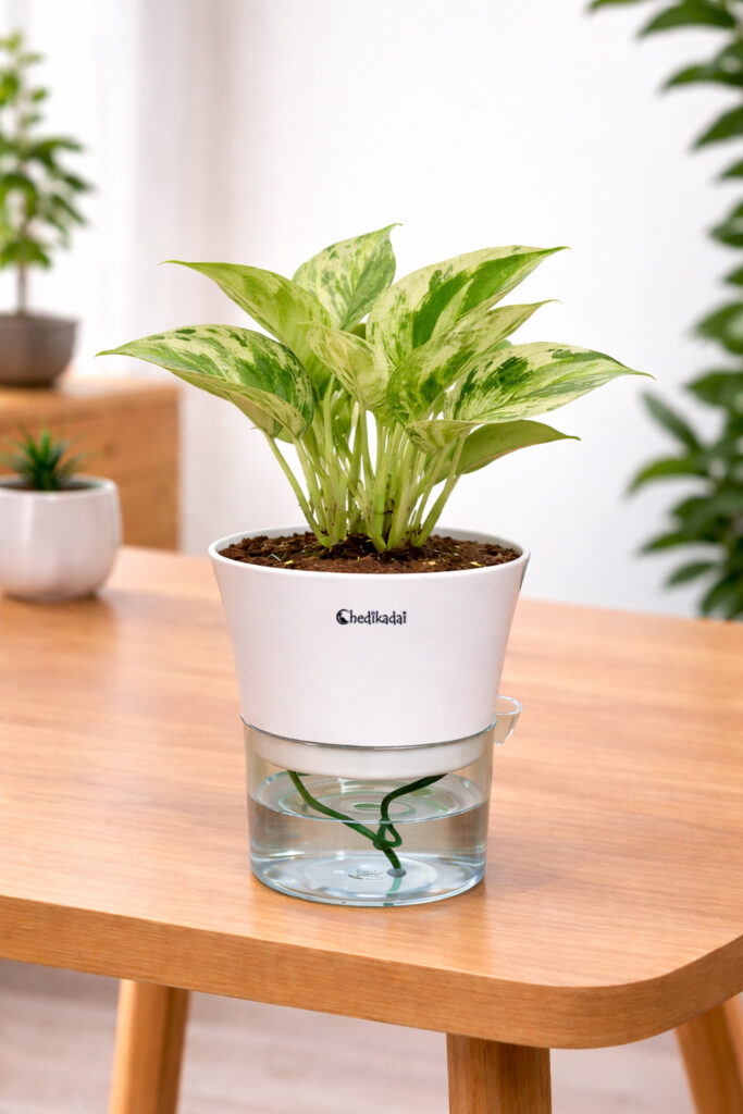 Money plant marble + self watering