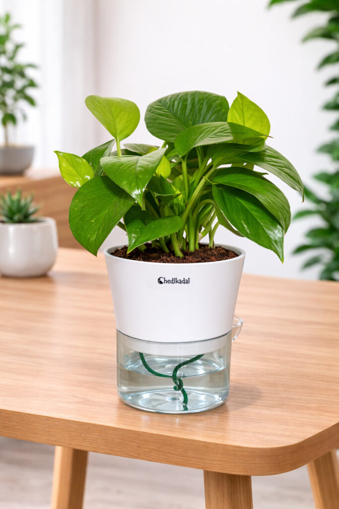 Money plant Green with Self-watering